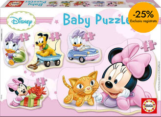 Puzle 3-4-5 piezas silueta Minnie