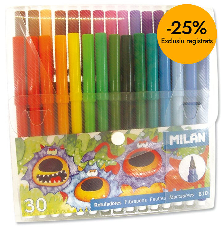 Rotuladores Milan 30 colores