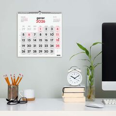 Calendario pared Finocam Números grandes 30X30 2026 catalán