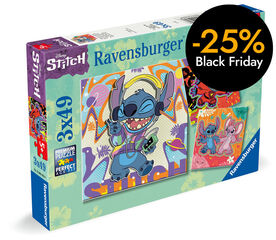 Puzle 3 X 49 piezas Disney Stitch
