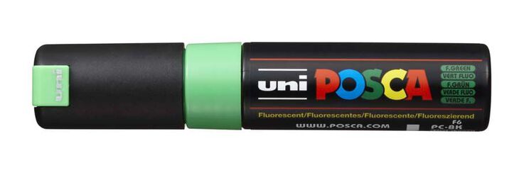 Rotulador Posca PC-8K 8mm verde fluorescente