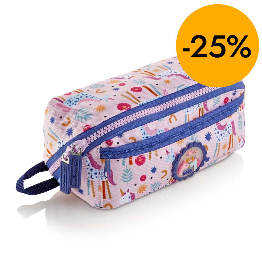 Estuche cuadrado reciclado Miquelrius Unicorn