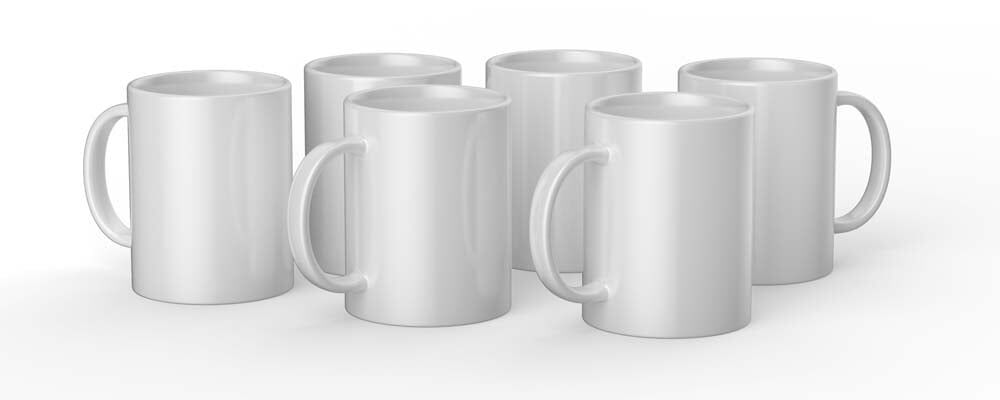 Tazas Mug Press 440 ml blanco 6u