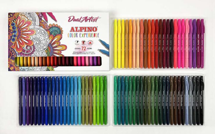 Retoladors Alpino Dual Artist Color Experience 72 colors