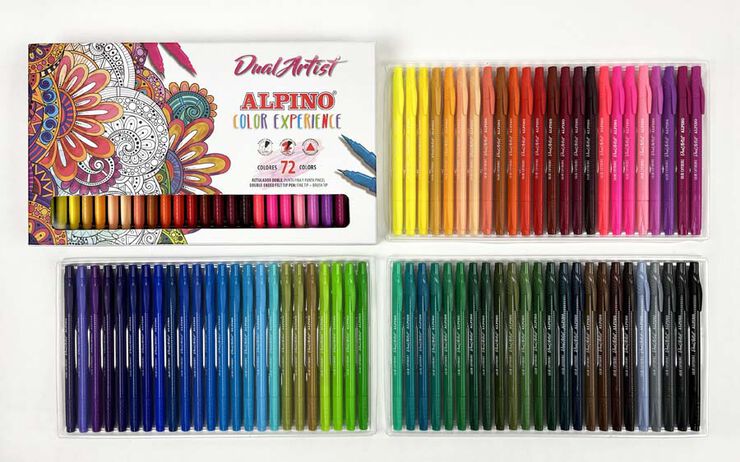 Rotuladores Alpino Dual Artist Color Experience 72 colores