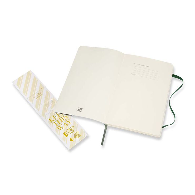 Libreta Moleskine Soft L Verde Oscuro Raya