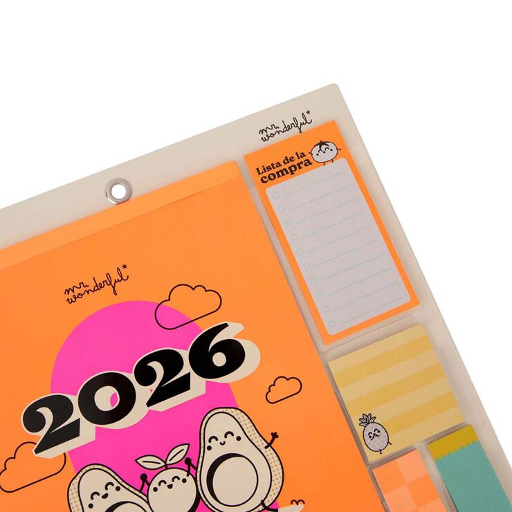 Calendario pared Iman 2026 cast Familiar