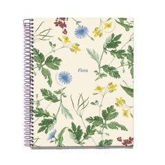Notebook 4 A5 100 fulls 5x5 Miquelrius Botanical Mediterrani Flora