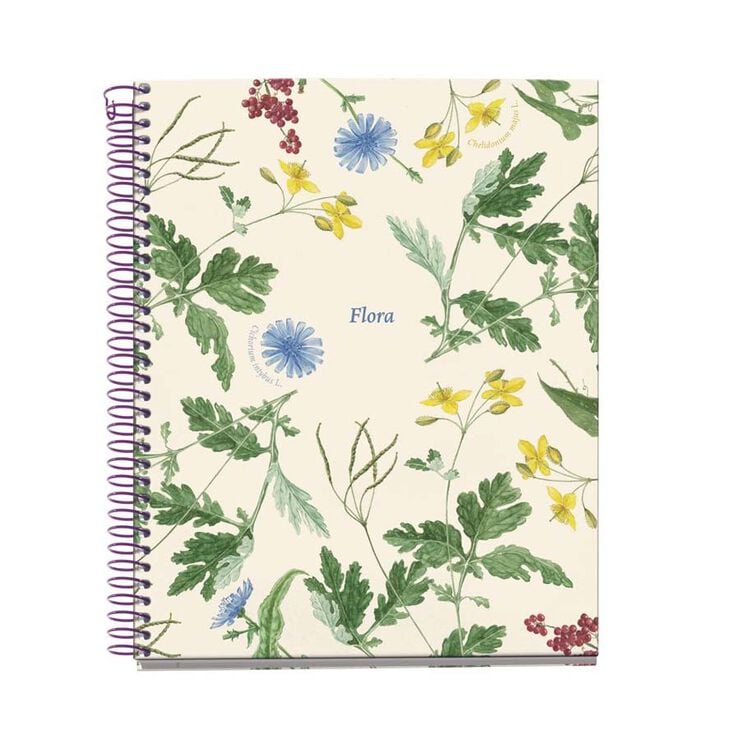 Notebook 4 A5 100 fulls 5x5 Miquelrius Botanical Mediterrani Flora