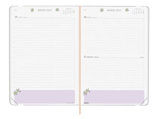 Agenda Finocam Moniquilla Dia P&agrave;gina 2027 Castell&agrave; Rosa