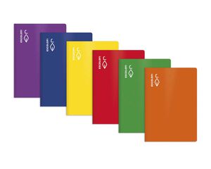 Llibreta grapada Escolofi A4 50 fulls pauta 3,5 marge blau