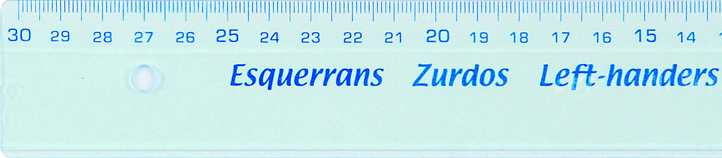 Regla Faibo para zurdos 30cm