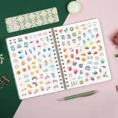 Agenda Finocam Flower Journal Setmana Vista Horitzontal 2027 Castell&agrave; Verd