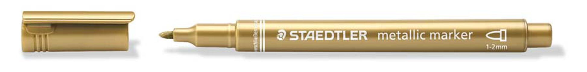 Rotuladores Staedtler Metallic Marker oro/plata 2u