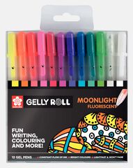 Rotuladores Sakura Gelly Roll Moonlight Fluor 12 colores