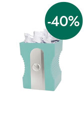 Papelera Maquinilla turquesa