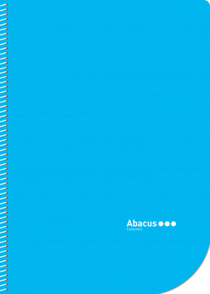 Libreta espiral Abacus A4 Liso 50 hojas Azul 5U