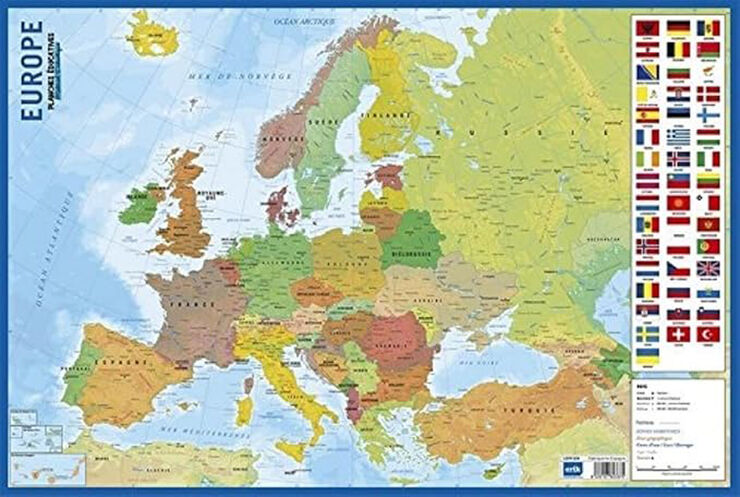 Lámina educativa Carte Europe