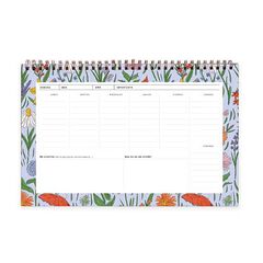 Organizador semanal Flores