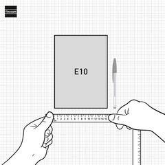 Agenda Finocam Opaque E10 sem/vista vertical cas 2026 negro