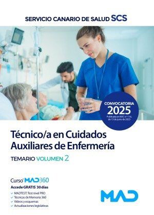 T&eacute;cnico/a en Cuidados Auxiliares de Enfermer&iacute;a del Servicio Canario de Salud. Temario volumen 1