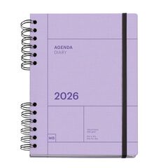Agenda Miquelrius Plus W-O día/pág mult 2026 Basic malva