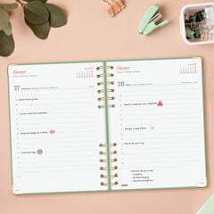 Agenda Finocam Alma D&iacute;a P&aacute;gina 2027 Catal&aacute;n Verde