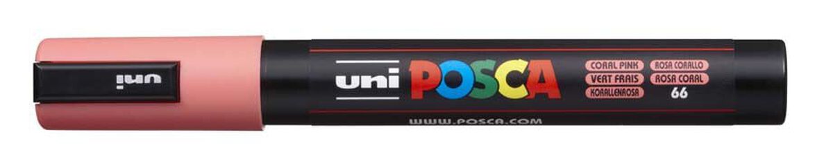 Rotulador Posca PC-5M 1,8-2,5mm coral fluorescente