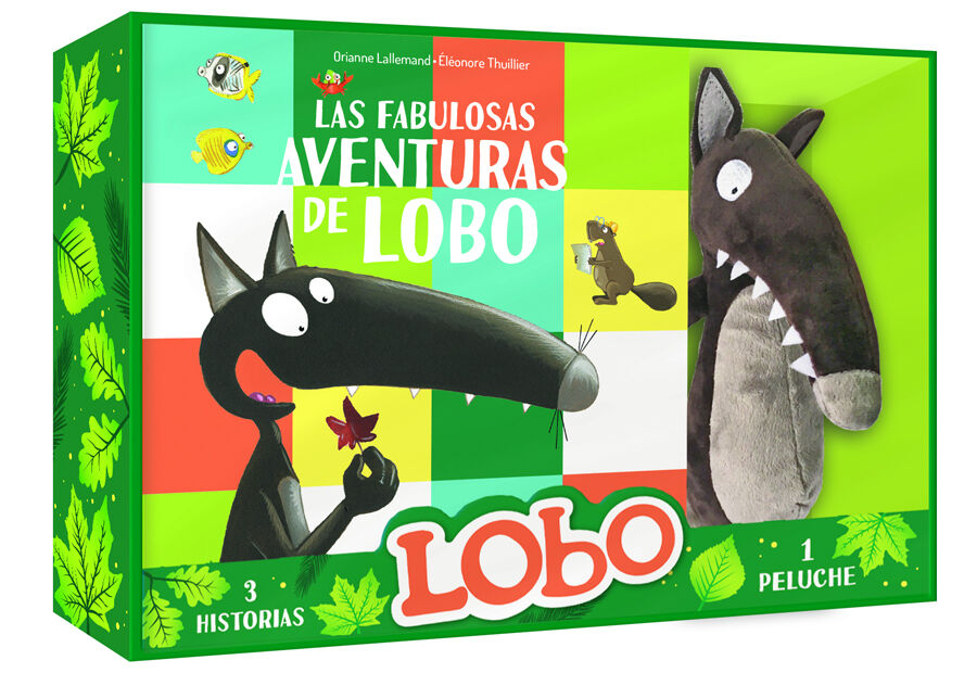 Las fabulosas aventuras de Lobo. Cofre con peluche
