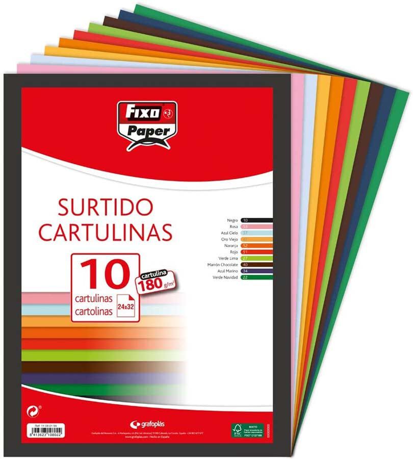 Cartolina de colors A4 185g 100u