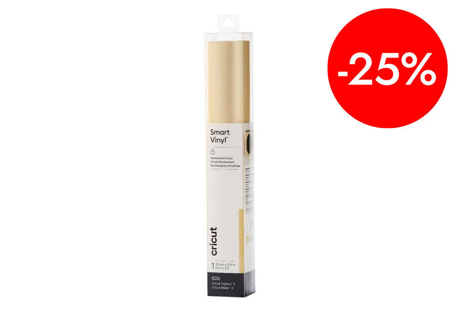 Vinilo Smart permanente 33x91cm glitter oro