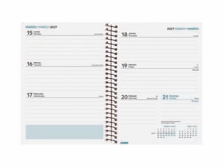 Agenda Escolar Finocam Secundaria 1/8 Sem/Vista Castellano 2026-27 Negro