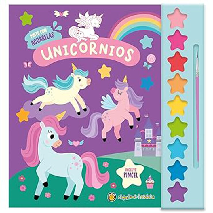 Pinto con acuarelas - Unicornios