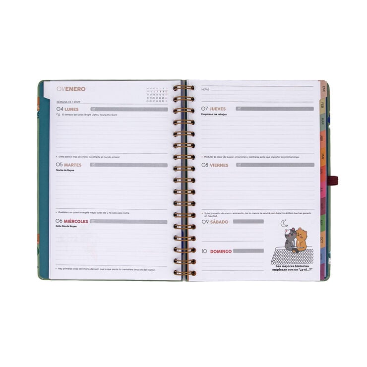 Agenda Mr. Wonderful Semana Vista Castellano Entre Rutinas 2027