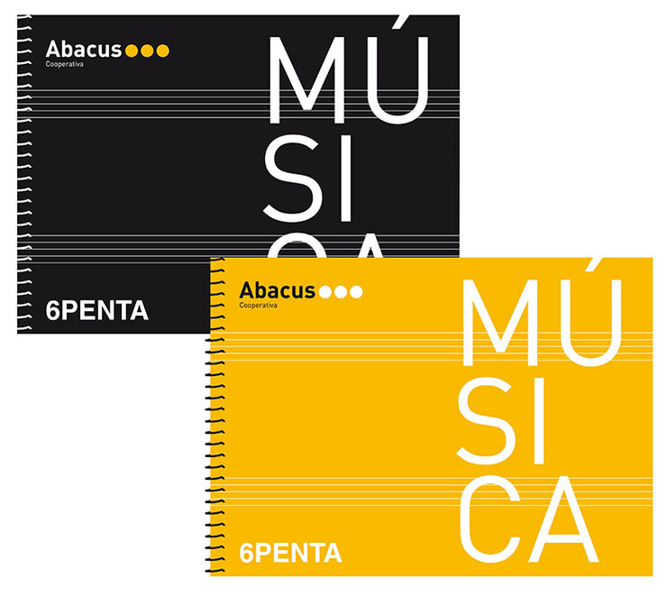 Quadern de música Abacus 6 pentagrames A5