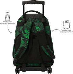 Mochila con ruedas Totto Renglones Jhony Jungle