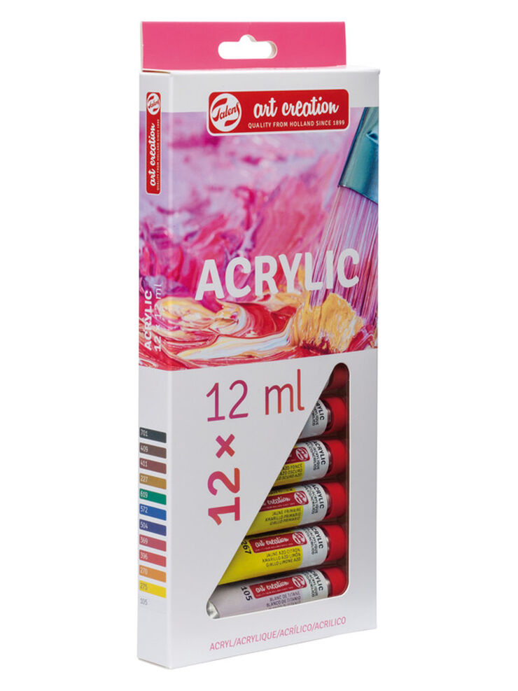 Set Acrílic Talens Art Cretaion 12 colors 12ml