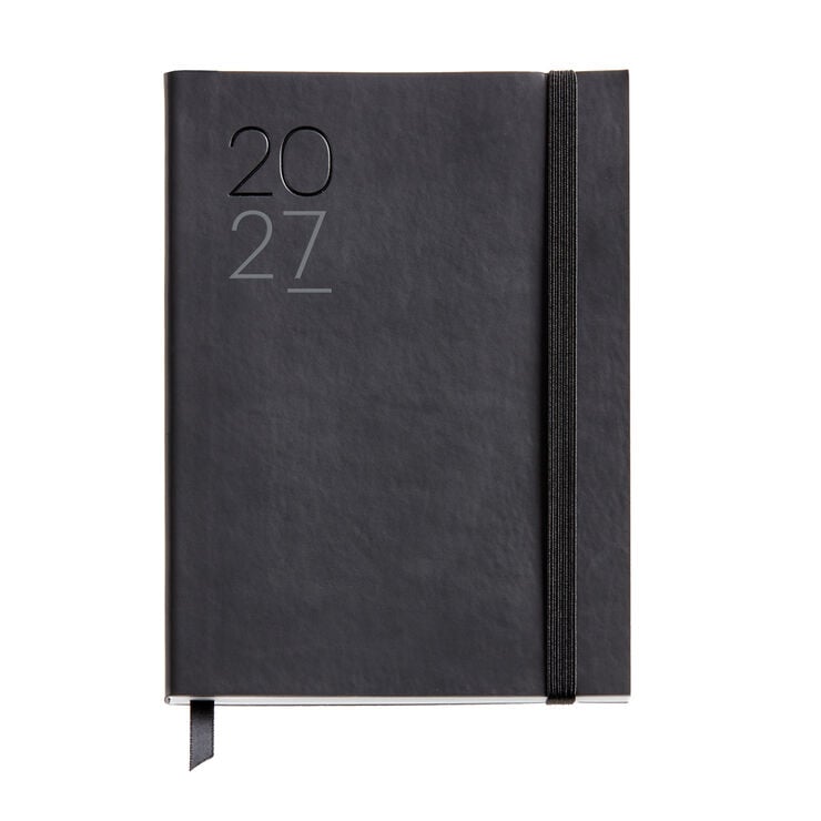 Agenda Miquelrius Journal Semana Vista Multiling&uuml;e 2027 Luxor Negro