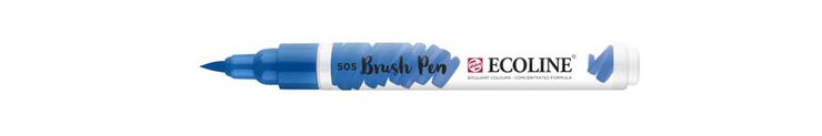 Rotulador Ecoline Brush Pen azul ultramar claro 505