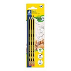 Lápices Staedtler con goma Noris 2HB 3u Lápices Staedtler con goma Noris 2HB 3u