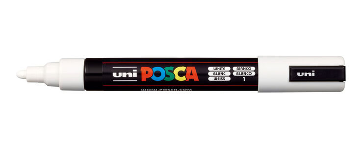 Rotulador Posca PC-5M blanco
