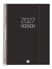 Agenda Finocam Opaque D&iacute;a P&aacute;gina 2027 Catal&aacute;n Negro