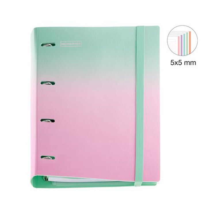 Carpebloc Polyfoam A4 Gradient Menta y Rosa