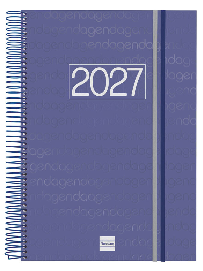 Agenda Finocam Year D&iacute;a P&aacute;gina 2027 Catal&aacute;n Azul