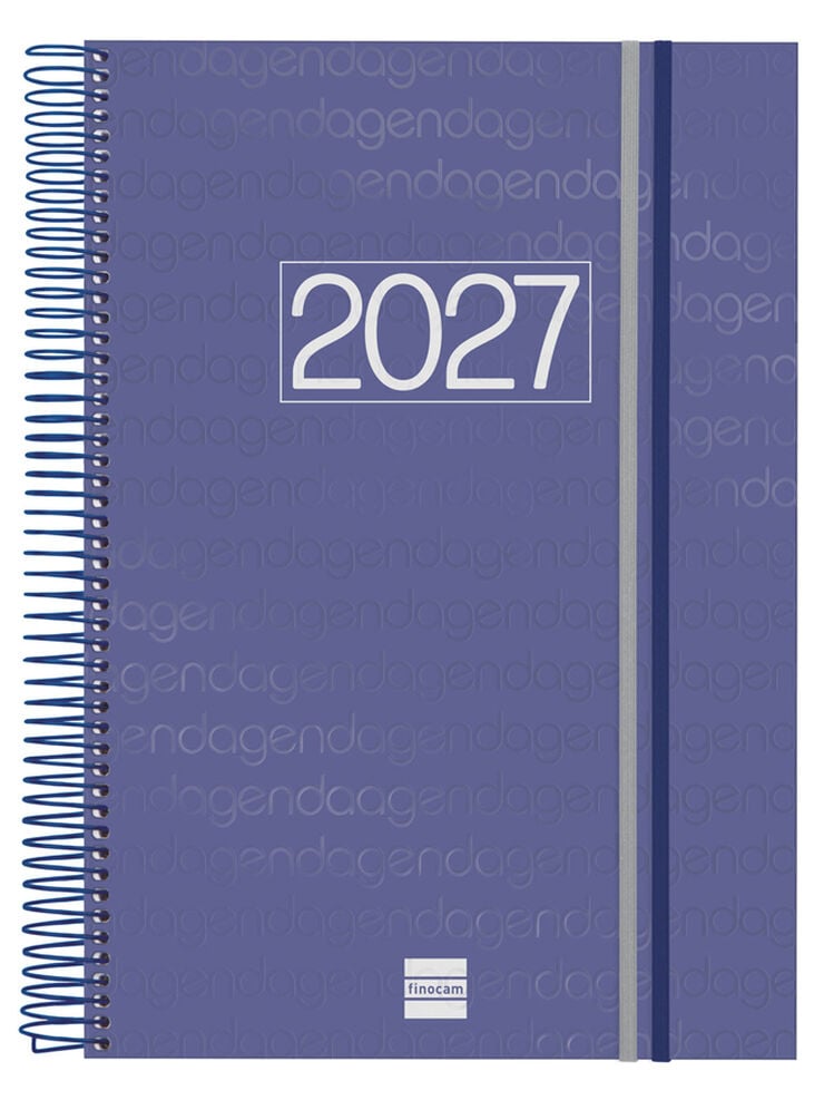 Agenda Finocam Year D&iacute;a P&aacute;gina 2027 Catal&aacute;n Azul