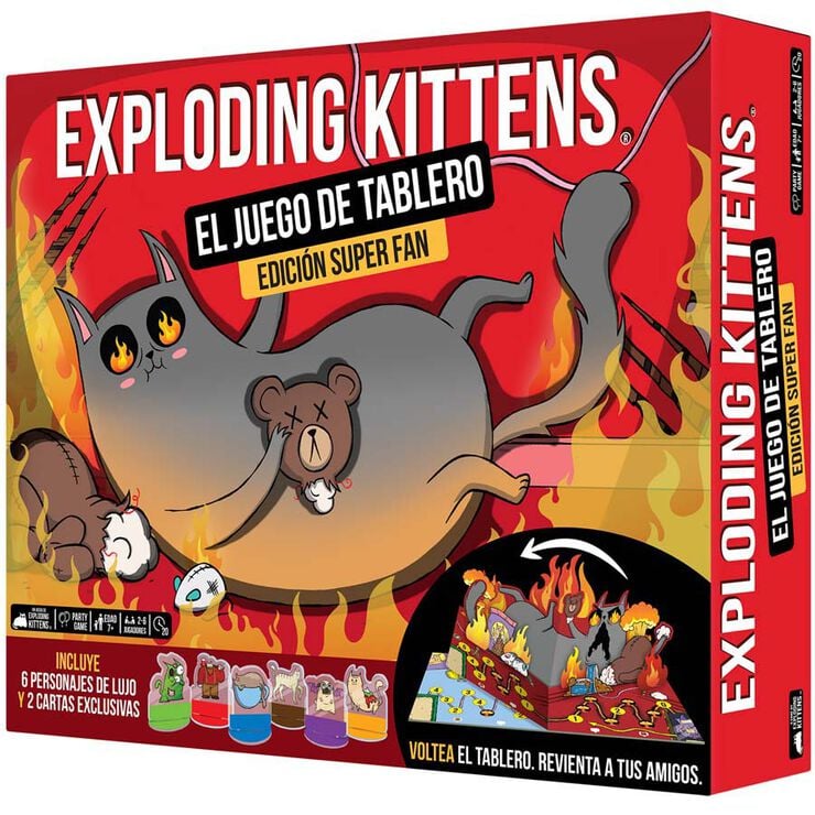 Exploding Kittens: Juego de mesa Superfan Edición