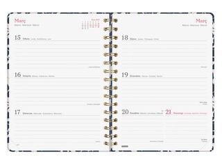 Agenda Finocam You Semana Vista Horizontal 2027 Catal&aacute;n Algod&oacute;n