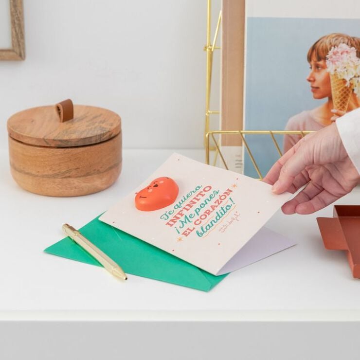 Postal Mr.Wonderful Squishy Me pones el coraz&oacute;n blandito