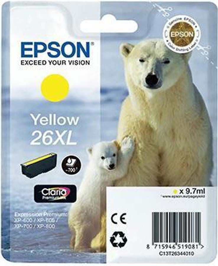 Cartucho original Epson T26XL negro - C13T26214012