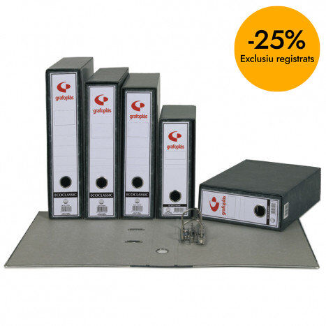 Archivador y caja Grafoplas A-Z A5 negro